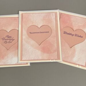 Heart/Love‎ Cards Set of 3 (K23)